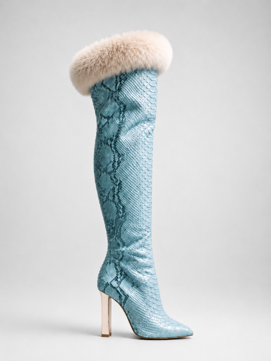 Éclat Glacé Python Boot