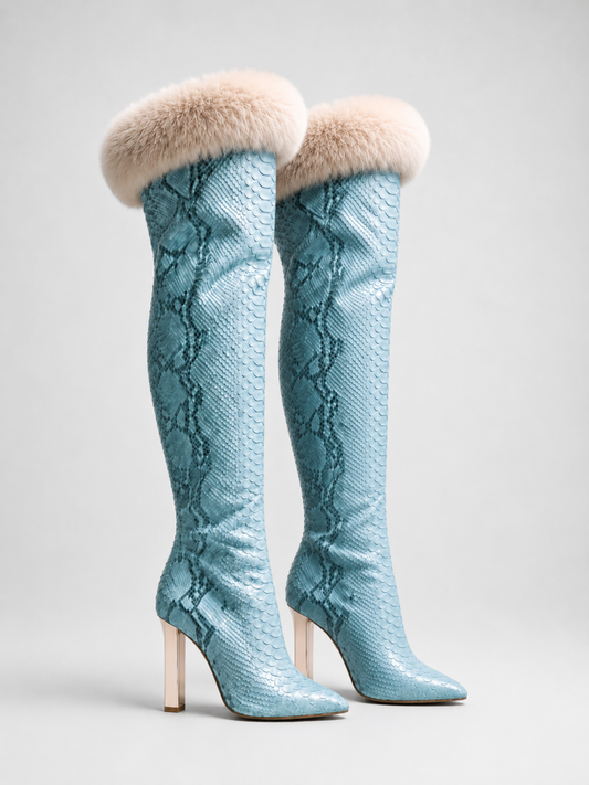 Éclat Glacé Python Boot