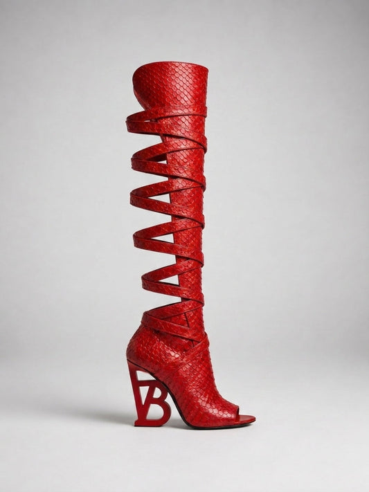 Scarlatto Python Boot