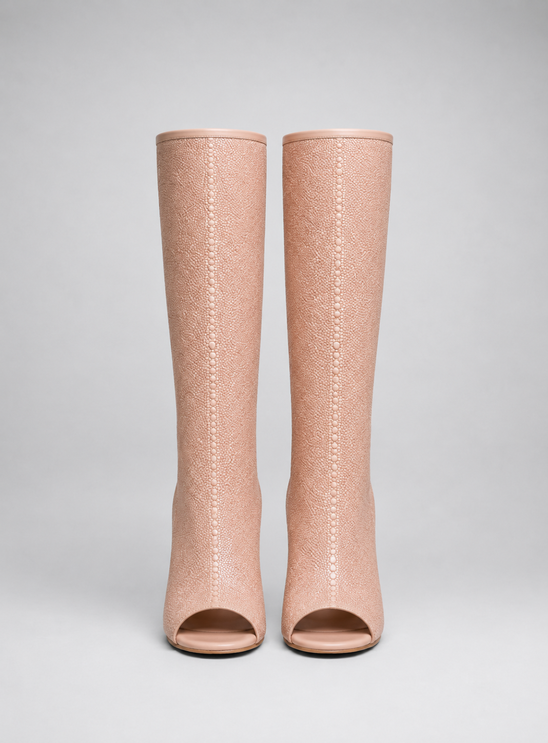 Rosé Galuchat Column Boot
