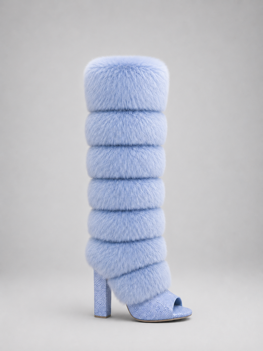 Lumière Bleu Fur Boot